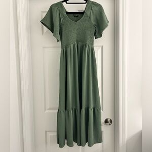 Mikarose Green Midi Dress